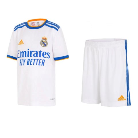 Camiseta Real Madrid Primera equipo Niño 2021-22 Blanco